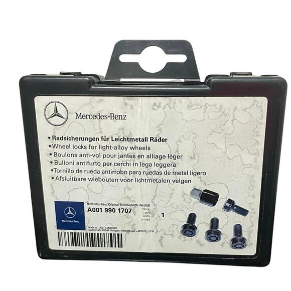 Mercedes-Benz wheel locks for light-alloy wheels versatile avoid theft - Picture 1 of 10